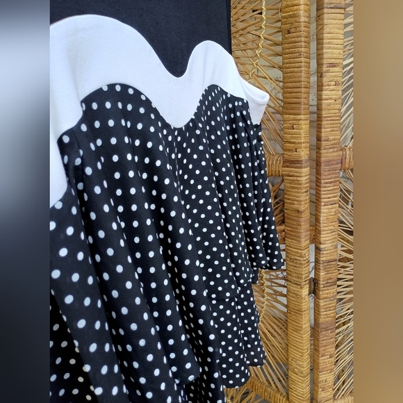 Patricia Luca Milano Black and White Polka Dot Women's Top_Small - Picture 4 of 5